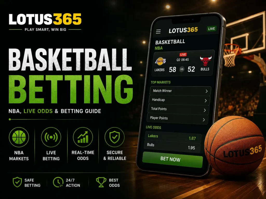 Lotus365 Basketball Betting – NBA, Live Basketball Odds & Betting Guide