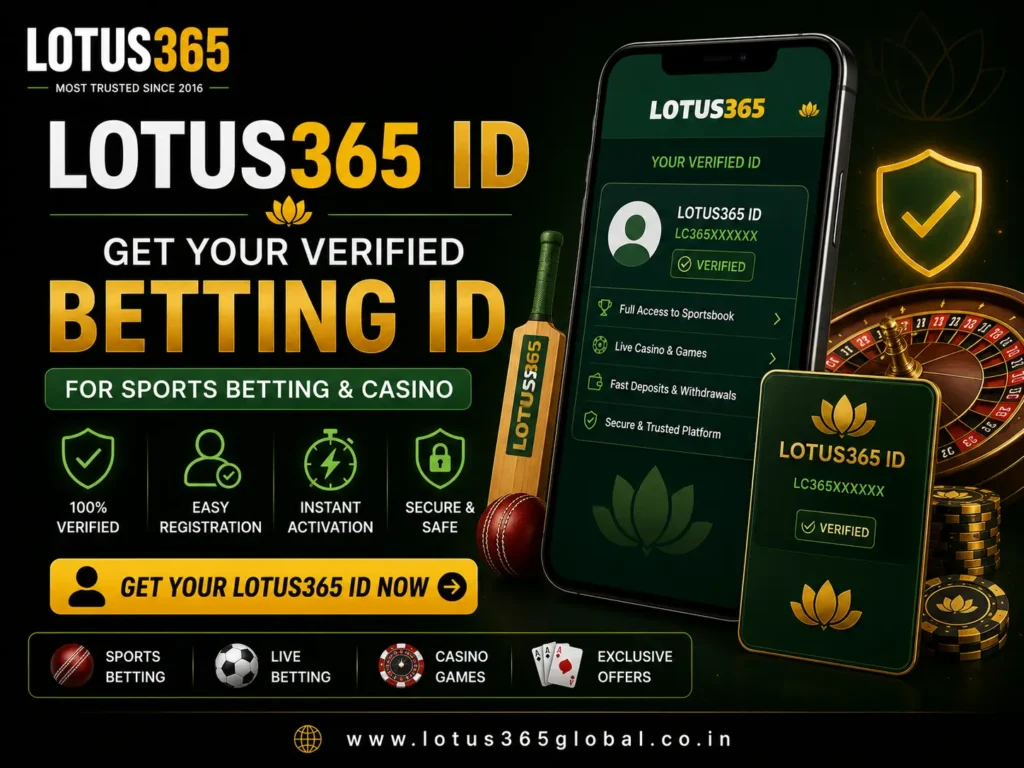 Lotus365 ID – Get Your Verified Betting ID for Sports Betting & Casino