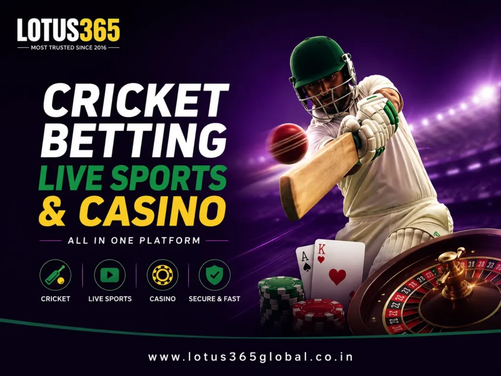Lotus365 India – Cricket Betting, IPL Betting, Live Sports & Online Casino Platform